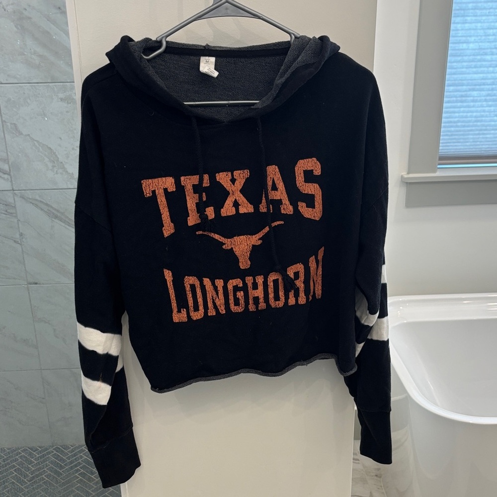 Texas Longhorn Black and Orange Women's Hoodie